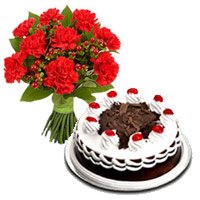 Send Online Fix Time Cake to Jammu as well as Flowers to Jammu