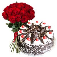 Same Day Birthday Cake Delivery in Jammu comprising Flowers to Jammu