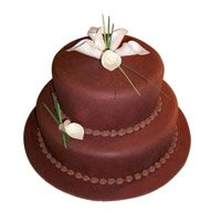 Deliver Eggless Cake to Jammu - Tier Chocolate Cake