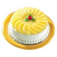 Midnight Cake to Jammu - Pineapple Cake From 5 Star