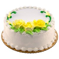 Deliver Eggless Cakes in Jammu - Vanilla Cake From 5 Star