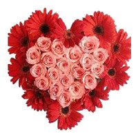 Heart Shaped Flowers Delivery to Jammu