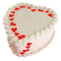 Cake Delivery in Jammu. 2 Kg Heart Shape Butter Scotch Cake to Jammu