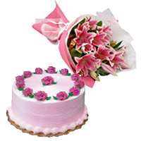 Flower and Cake to Jammu